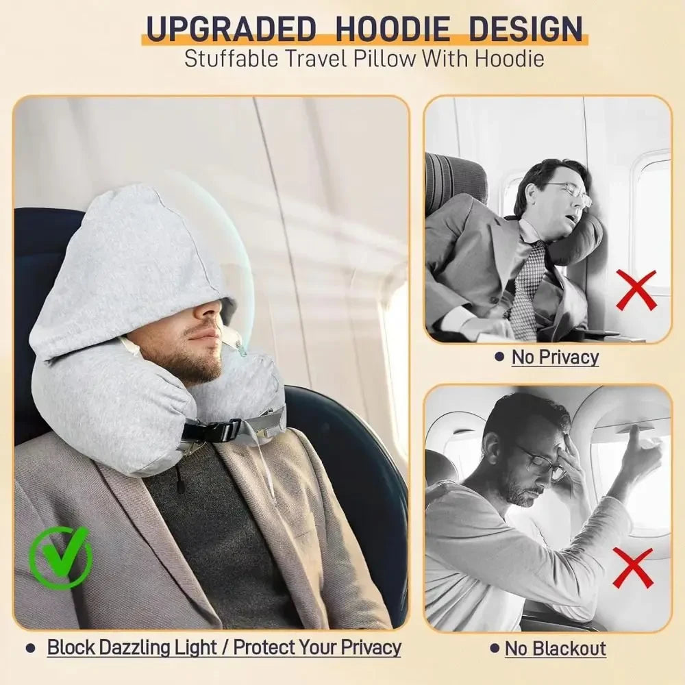 Fillable Travel Neck Pillow