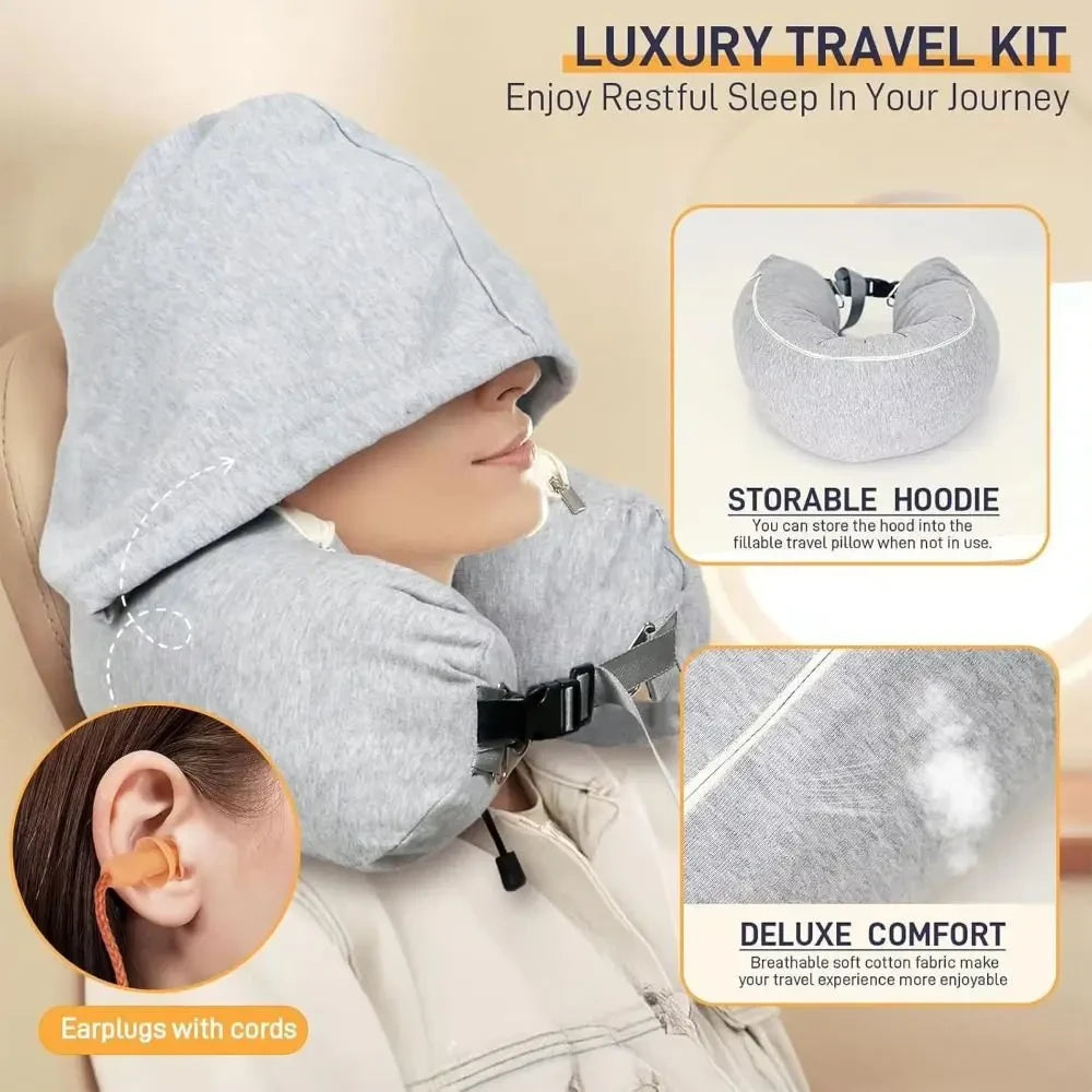 Fillable Travel Neck Pillow