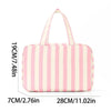 Striped Hanging Travel Toiletry Bag
