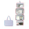 Striped Hanging Travel Toiletry Bag