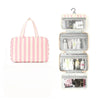 Striped Hanging Travel Toiletry Bag