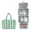Striped Hanging Travel Toiletry Bag