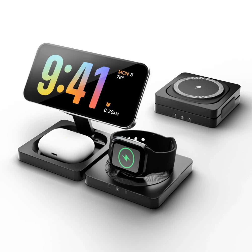 Foldable Magnetic Wireless Charging Station