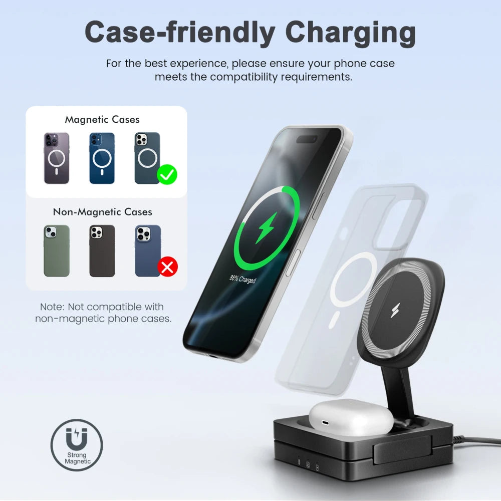 Foldable Magnetic Wireless Charging Station