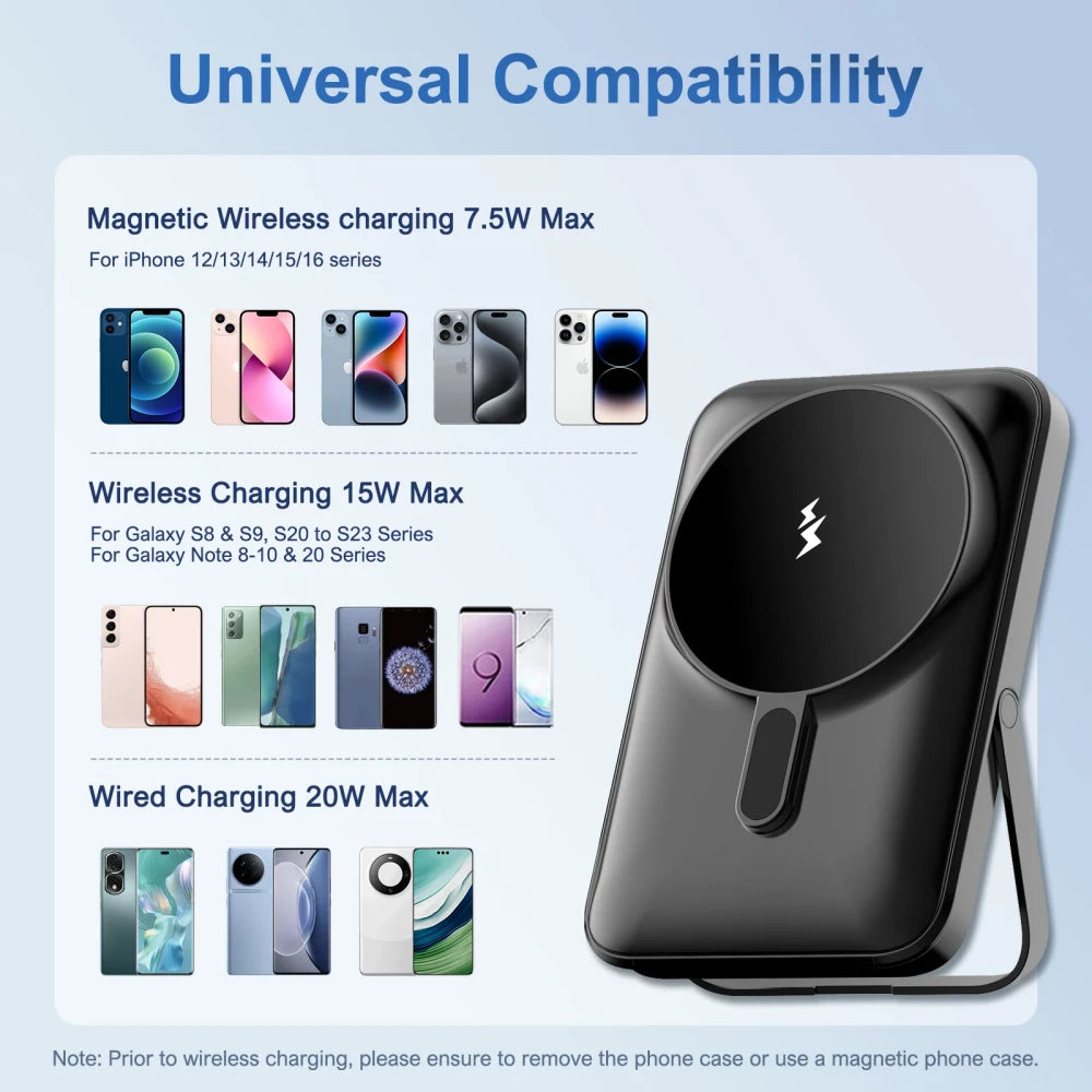 Magnetic Wireless Travel Power Bank